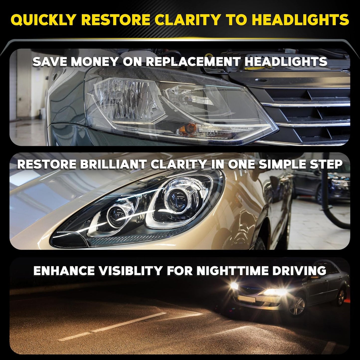 Meguiar's PlastX Clear Plastic Polish - Headlight Restoration & Scratch Remover for Car Interior (10 oz)