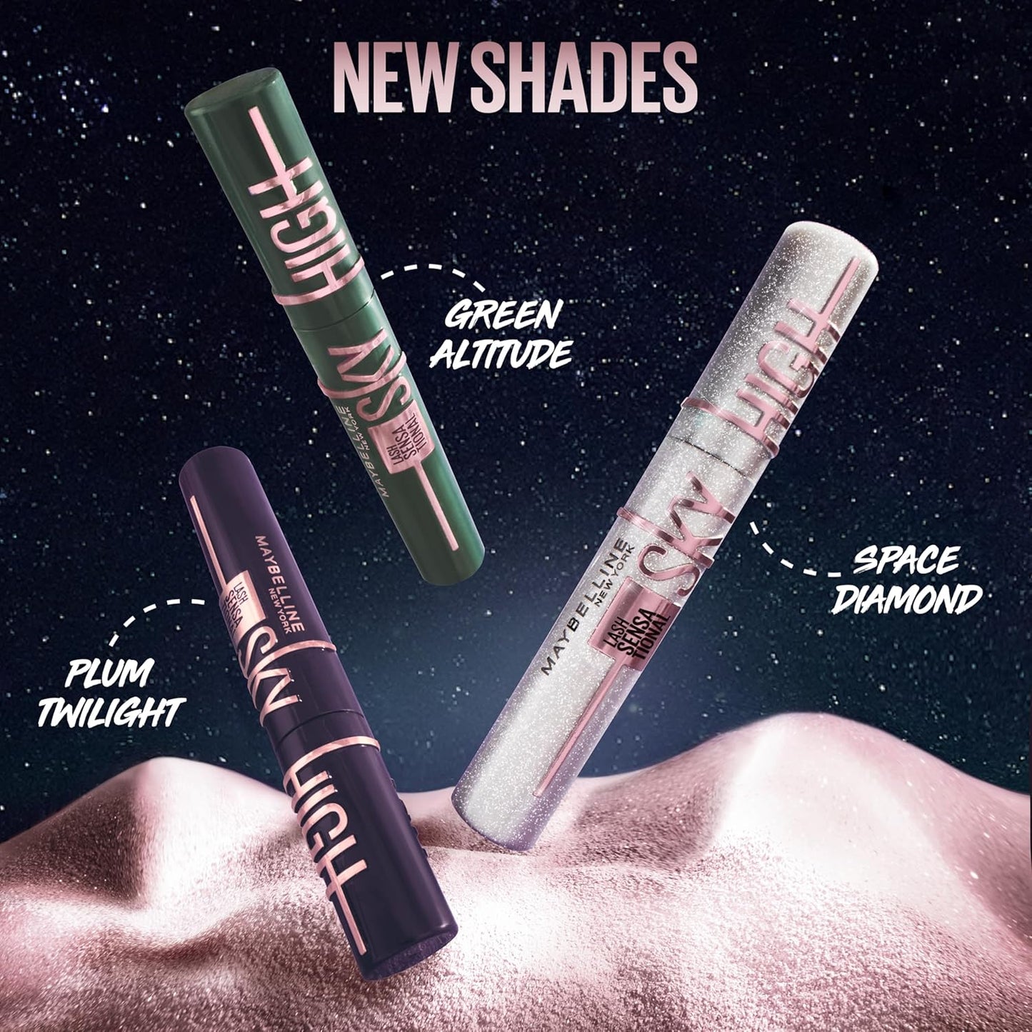 Maybelline Lash Sensational Sky High Washable Mascara - Buildable Volumizing Blackest Black