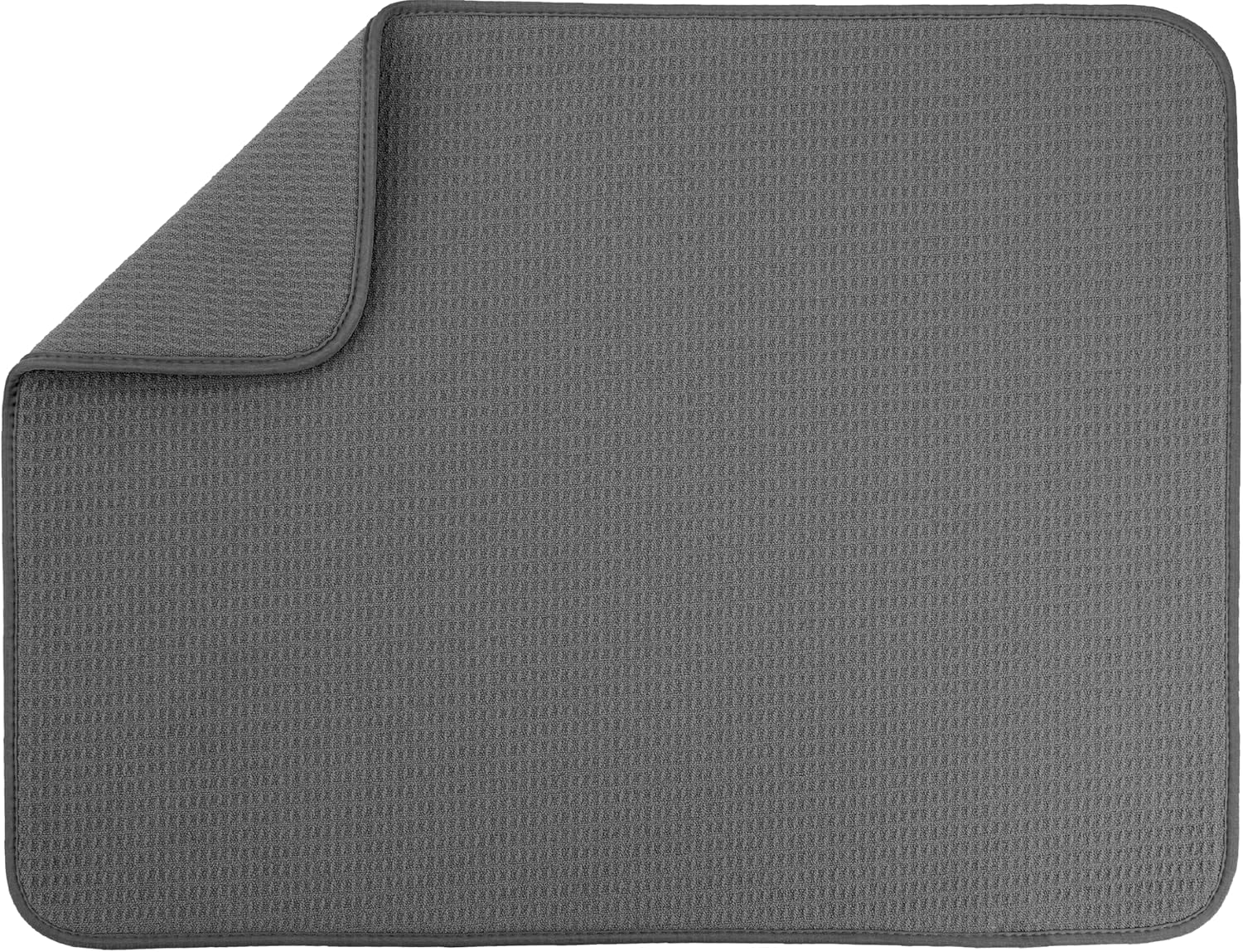 S&T INC. XL Microfiber Dish Drying Mat - 18" x 24", Absorbent Kitchen Counter Pad for Pots & Pans
