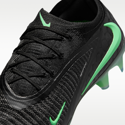 Nike Phantom 6 Low Elite FG - Black / Black / Illusion Green - product image 8