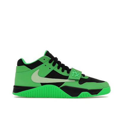 Travis Scott x Jordan CJ1 T-Rexx - Green Spark - full shoe on white background