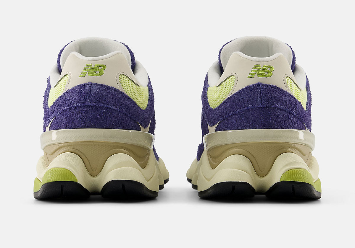 New Balance 9060 - Indigo Moss / Purple - Heel view
