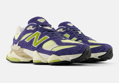 New Balance 9060 - Indigo Moss / Purple - Angled pair view