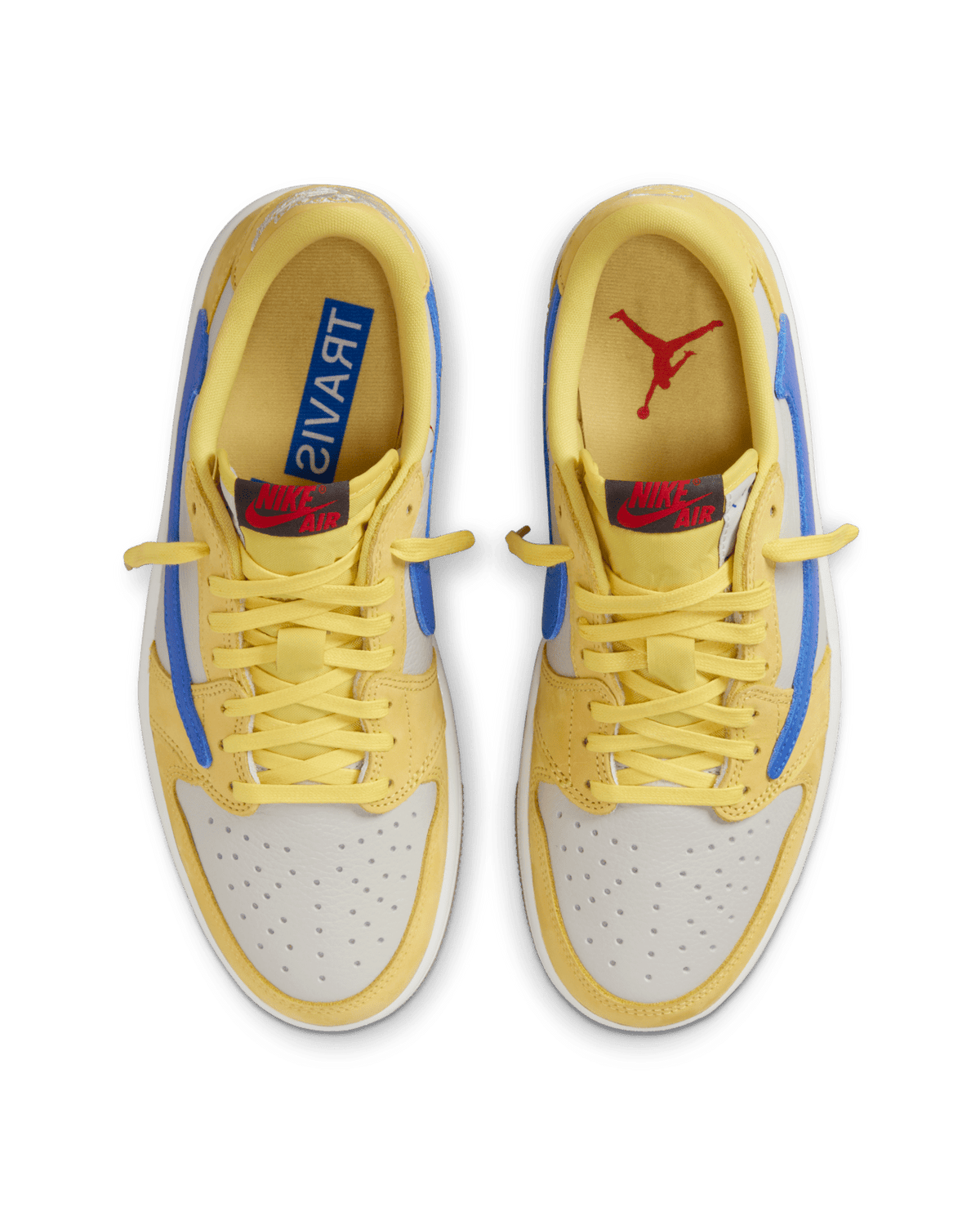 Travis Scott x Air Jordan 1 Low OG - Canary / Racer Blue - view 4