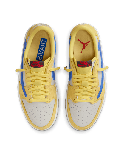 Travis Scott x Air Jordan 1 Low OG - Canary / Racer Blue - view 4