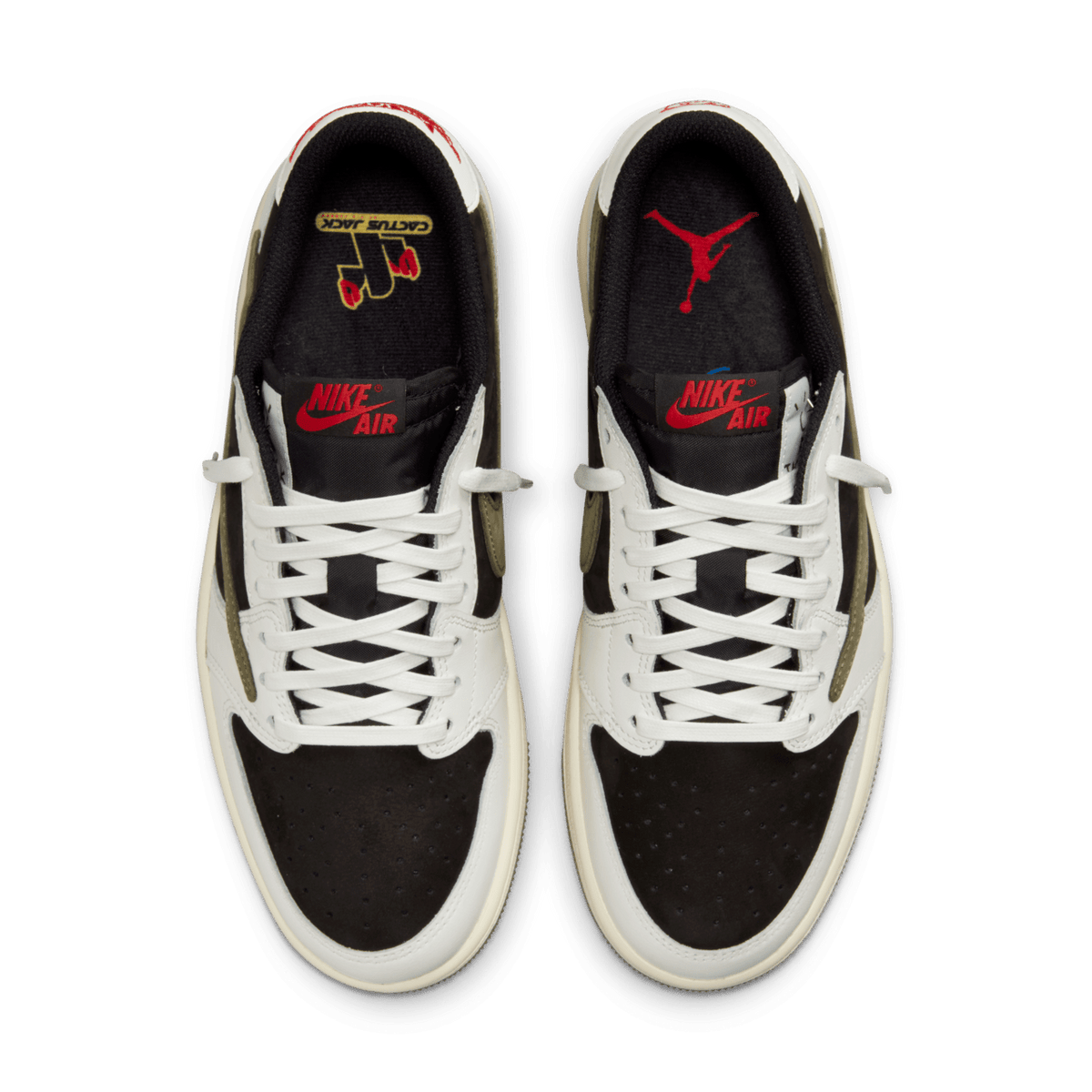 Travis Scott x Air Jordan 1 Low OG - Olive / Black / Sail - view 4
