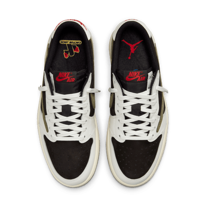 Travis Scott x Air Jordan 1 Low OG - Olive / Black / Sail - view 4
