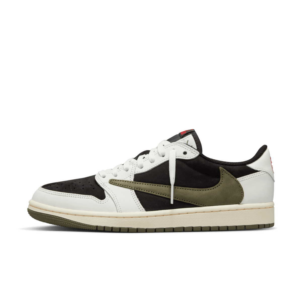 Travis Scott x Air Jordan 1 Low OG - Olive / Black / Sail - view 1