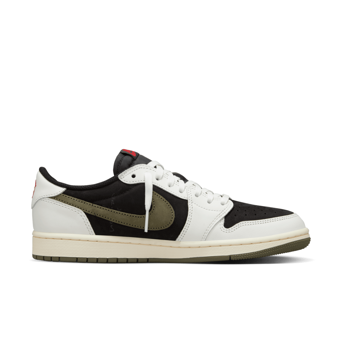 Travis Scott x Air Jordan 1 Low OG - Olive / Black / Sail - view 3